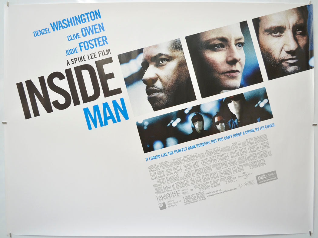 Inside Man Original Quad Poster - Film Poster - Movie Poster