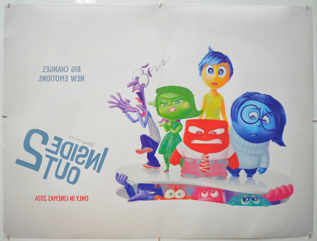 INSIDE OUT 2 (Back) Cinema Quad Movie Poster 