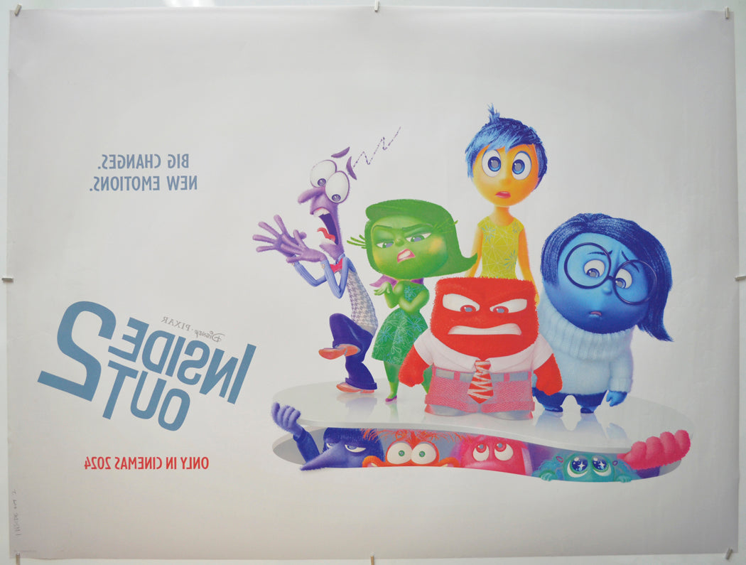 INSIDE OUT 2 (Back Cinema Quad Movie Poster 