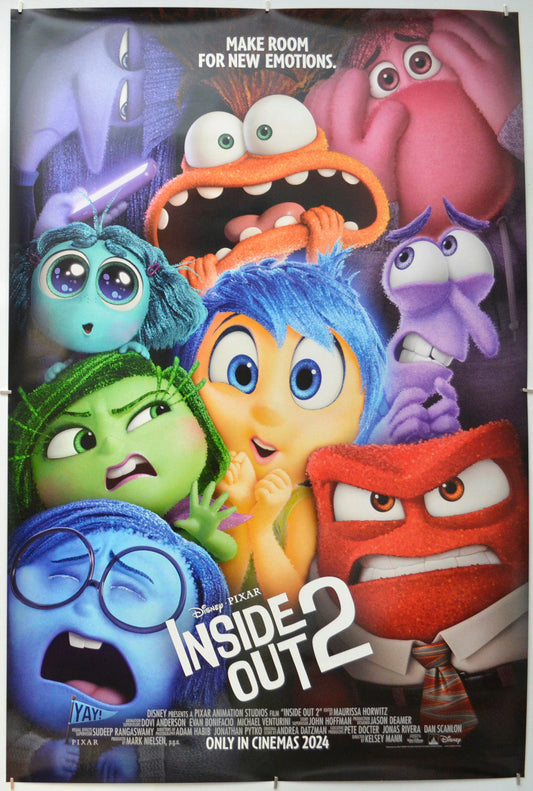 Inside Out 2 - Original One Sheet Poster - Film Poster - Movie Poster 