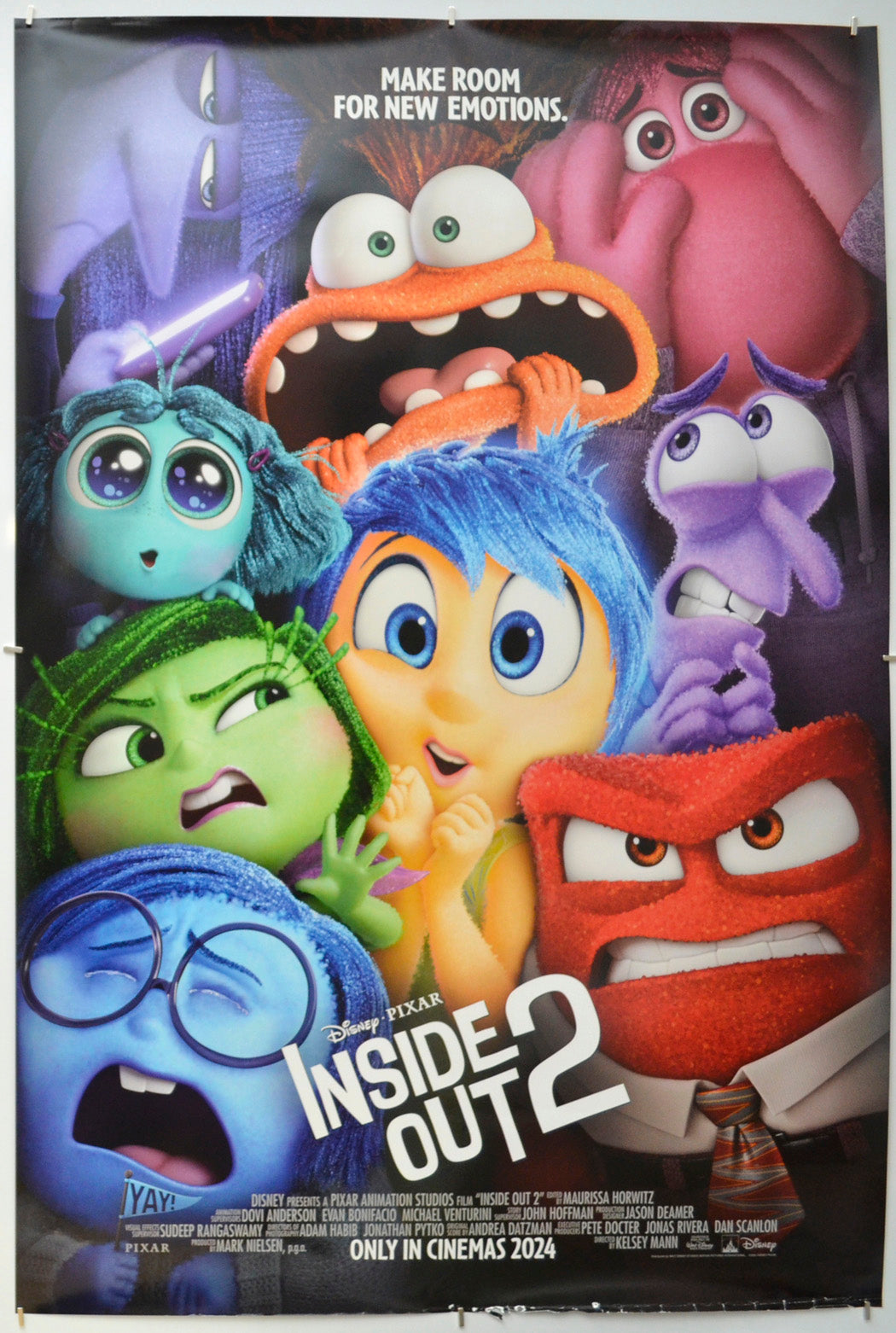 Inside Out 2 - Original One Sheet Poster - Film Poster - Movie Poster 