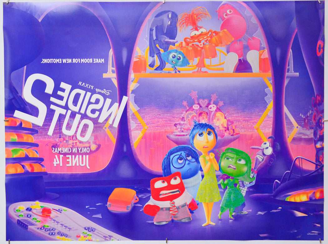 Inside Out 2 (Back) Cinema Quad Movie Poster 