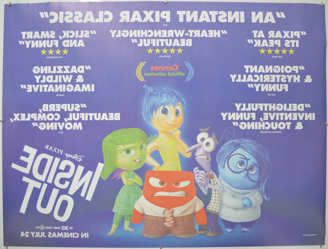 Inside Out (Back) Cinema Quad Movie Poster 