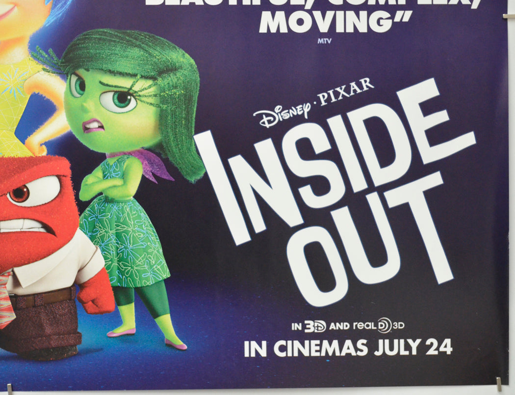 Inside Out (Bottom Right) Cinema Quad Movie Poster 