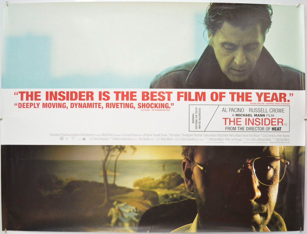 The Insider Original Quad Poster - Film Poster - Movie Poster