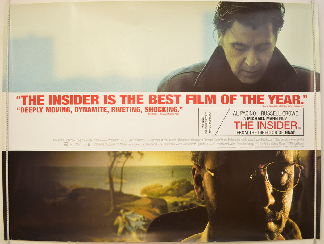 The Insider  Original Quad Poster - Film Poster - Movie Poster 