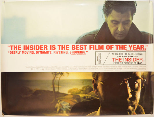 The Insider Original Quad Poster - Film Poster - Movie Poster