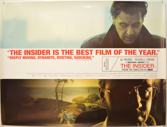 The Insider Original Quad Poster - Film Poster - Movie Poster