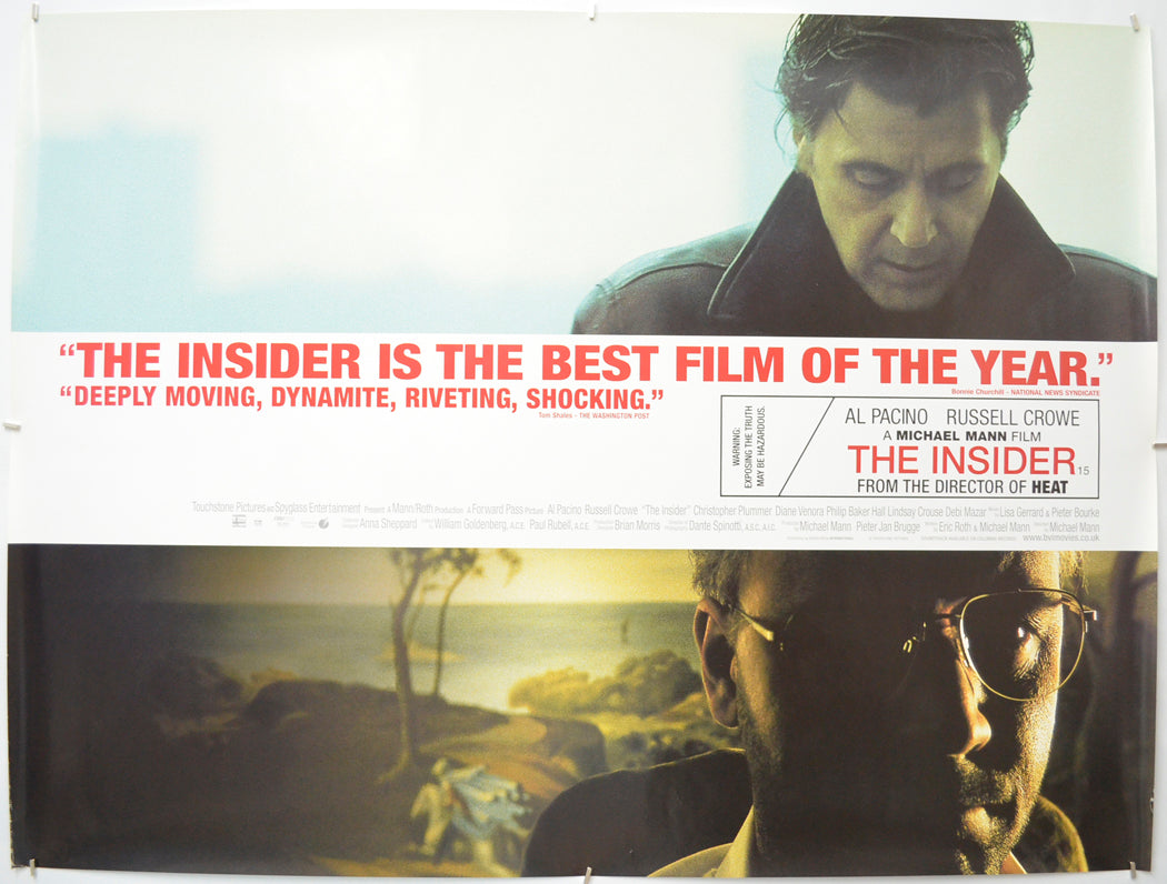 The Insider Original Quad Poster - Film Poster - Movie Poster