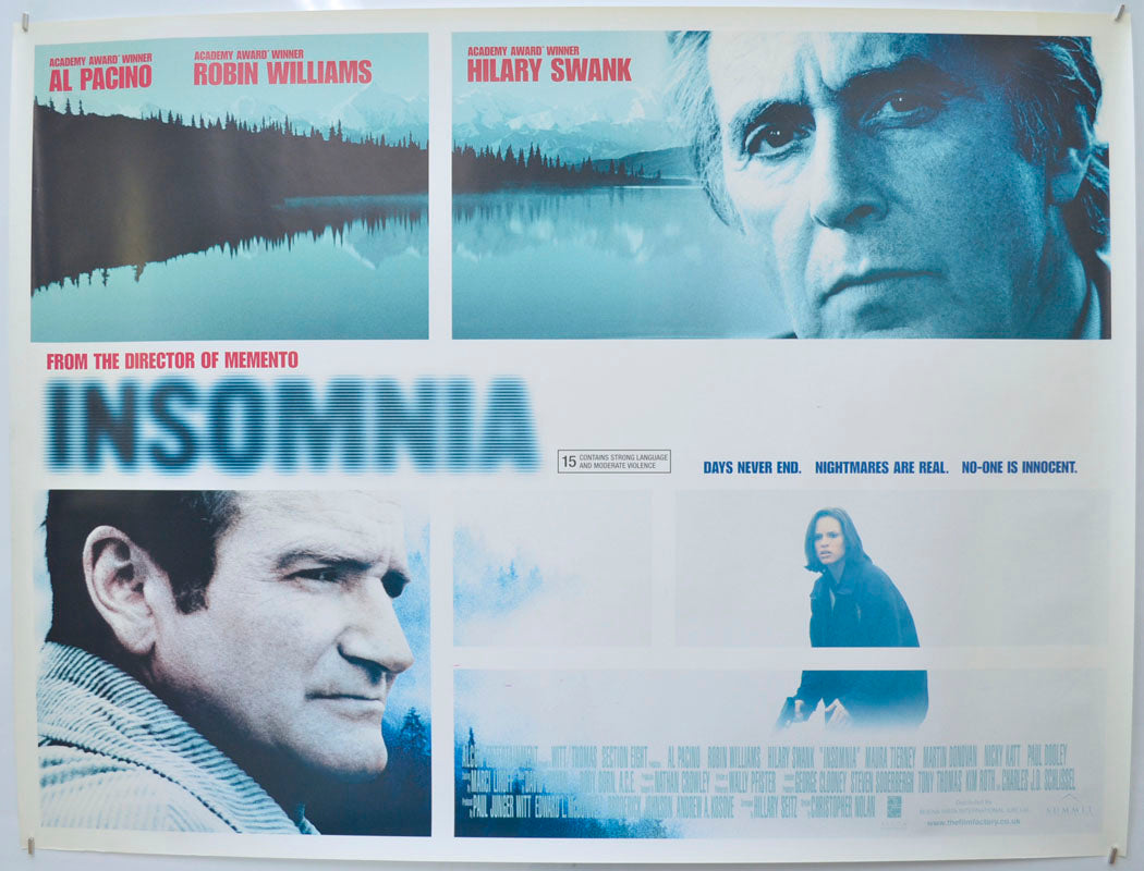 Insomnia Original Quad Poster - Film Poster - Movie Poster