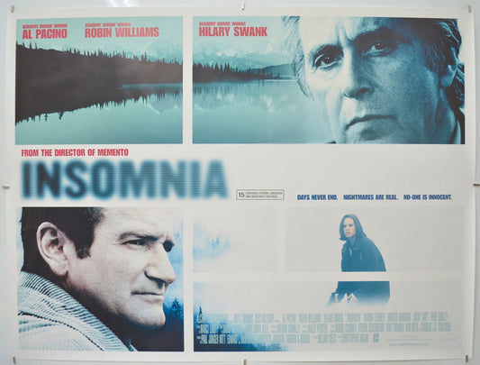 Insomnia Original Quad Poster - Film Poster - Movie Poster