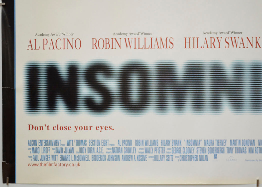 INSOMNIA (Bottom Left) Cinema Quad Movie Poster 