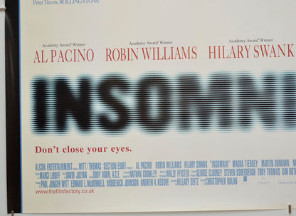 INSOMNIA (Bottom Left) Cinema Quad Movie Poster 