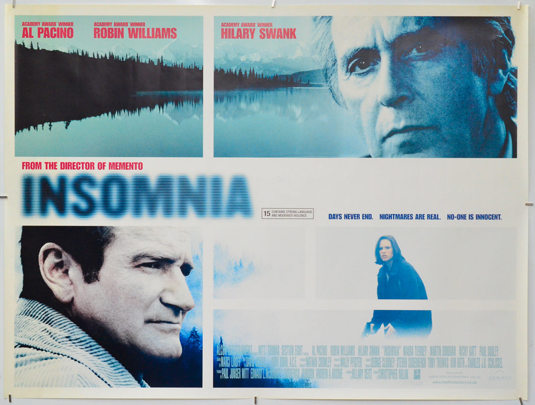 Insomnia - Original Quad Poster - Film Poster - Movie Poster