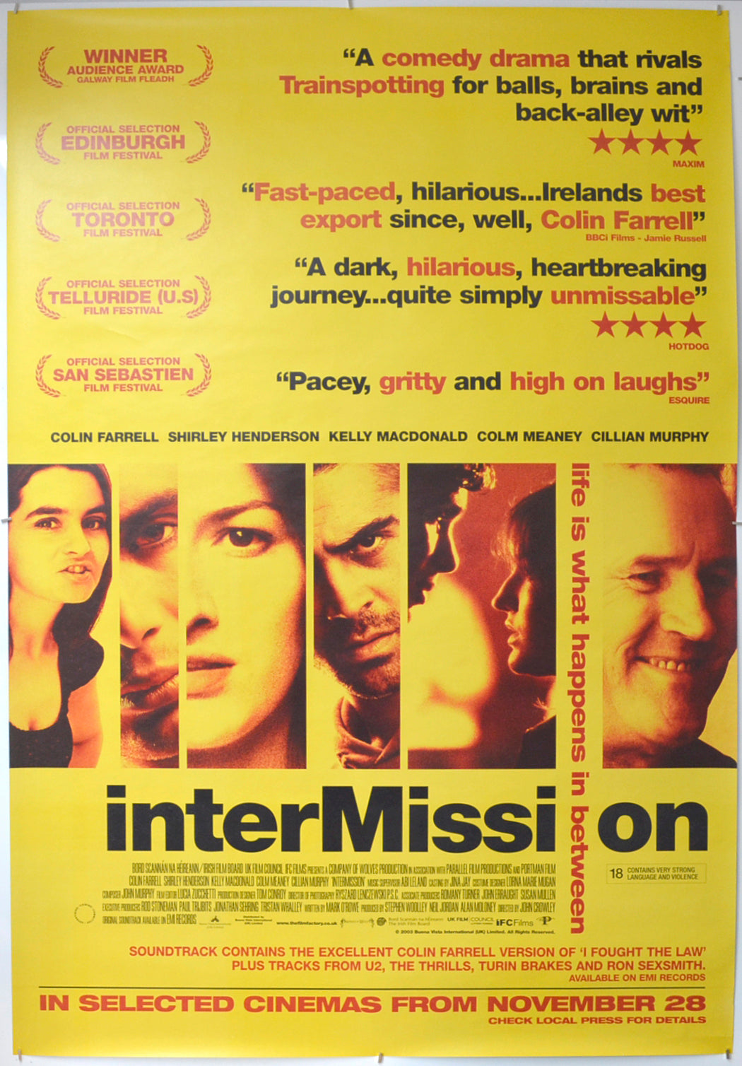 Intermission Original 4-sheet Poster - Film Poster - Movie Poster