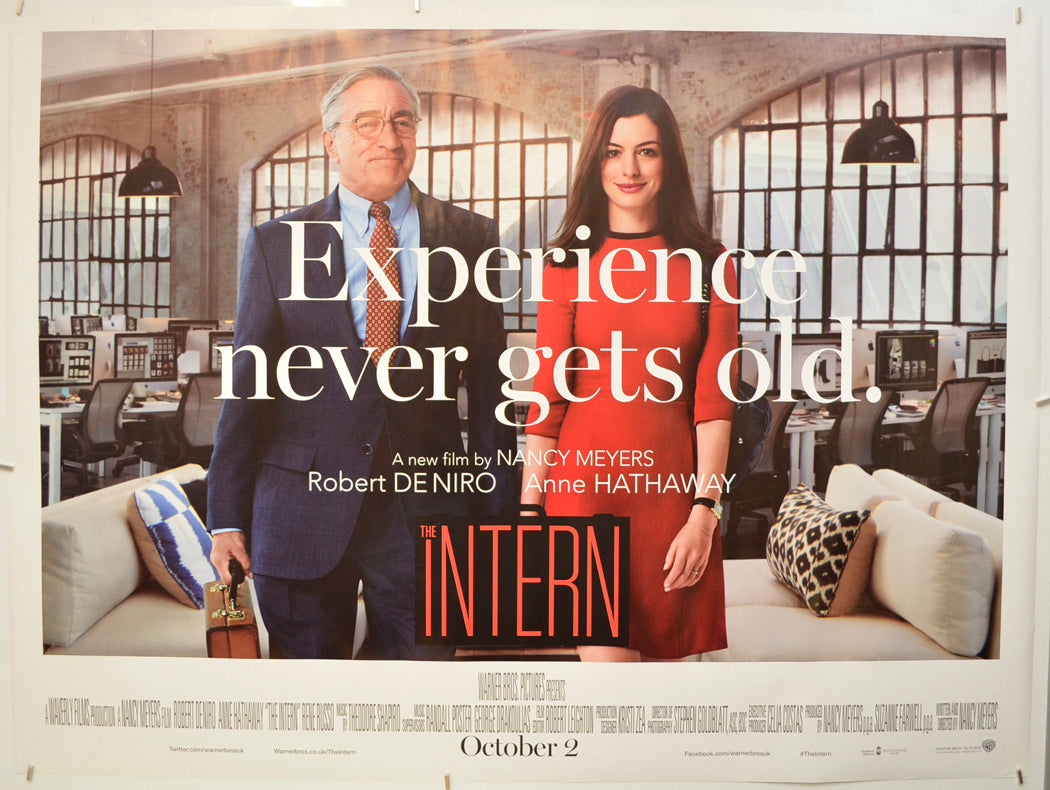 The Intern  Original Quad Poster - Film Poster - Movie Poster