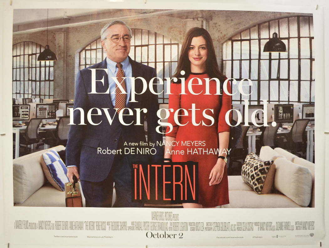 The Intern  Original Quad Poster - Film Poster - Movie Poster