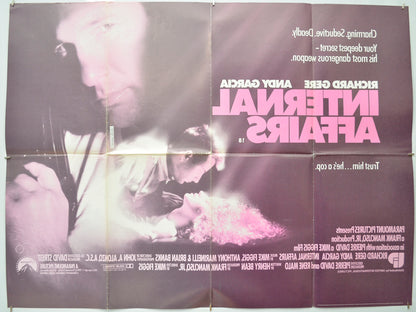 INTERNAL AFFAIRS (Back) Cinema Quad Movie Poster 