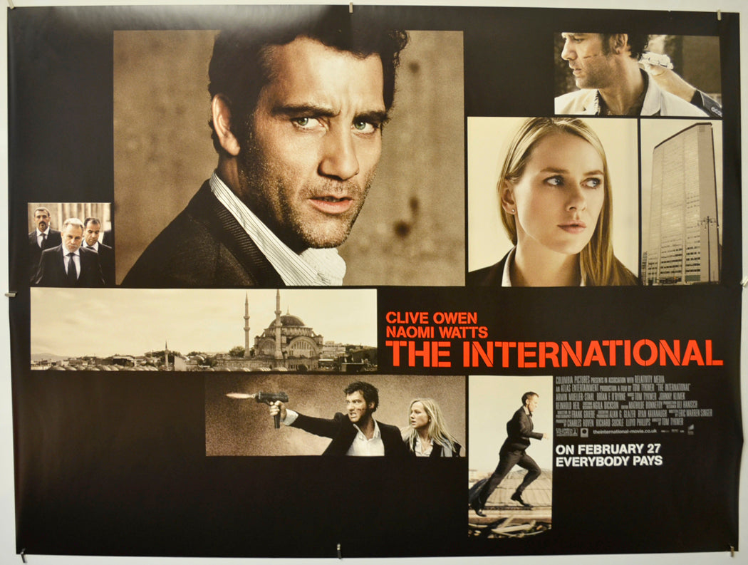 The International  Original Quad Poster - Film Poster - Movie Poster