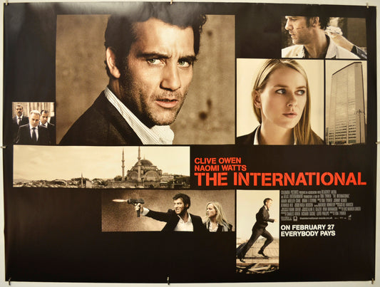 The International  Original Quad Poster - Film Poster - Movie Poster