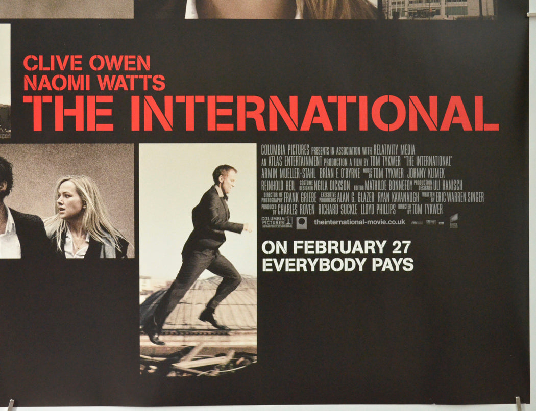 THE INTERNATIONAL (Bottom Right) Cinema Quad Movie Poster 