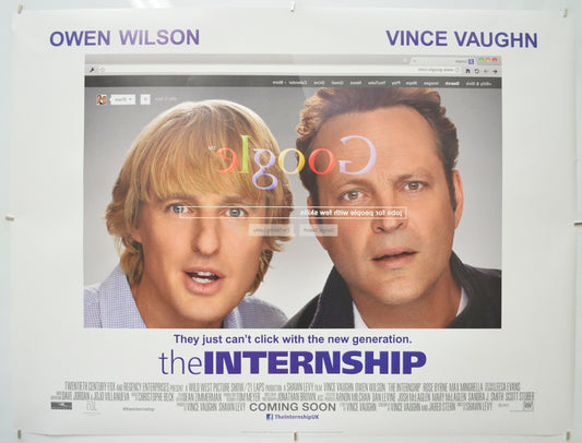 The Internship Original Quad Poster - Film Poster - Movie Poster  