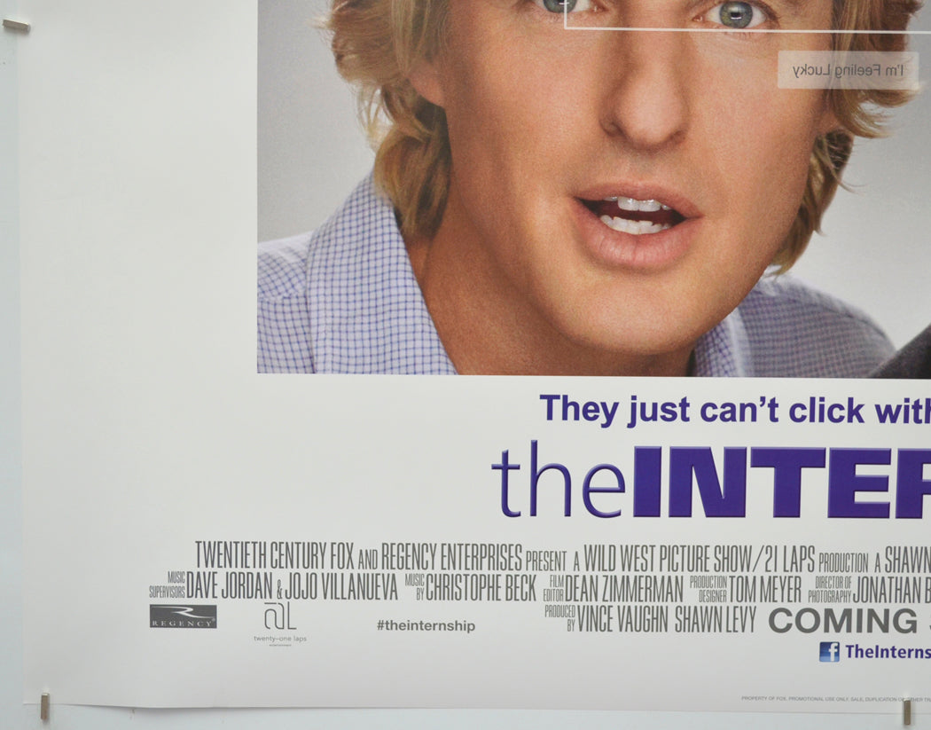 THE INTERNSHIP (Bottom Left) Cinema Quad Movie Poster 