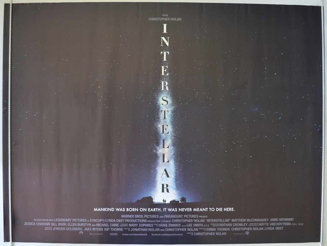 Interstellar  (Teaser / Advance Version)  Original Quad Poster - Film Poster - Movie Poster 