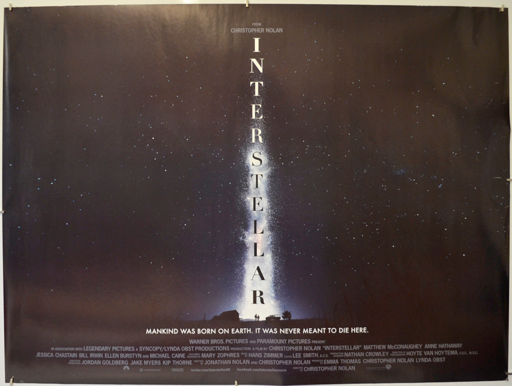 Interstellar  (Teaser / Advance Version)   Original Quad Poster - Film Poster - Movie Poster