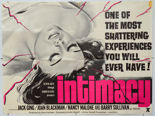 Intimacy - Original Quad Poster - Film Poster - Movie Poster