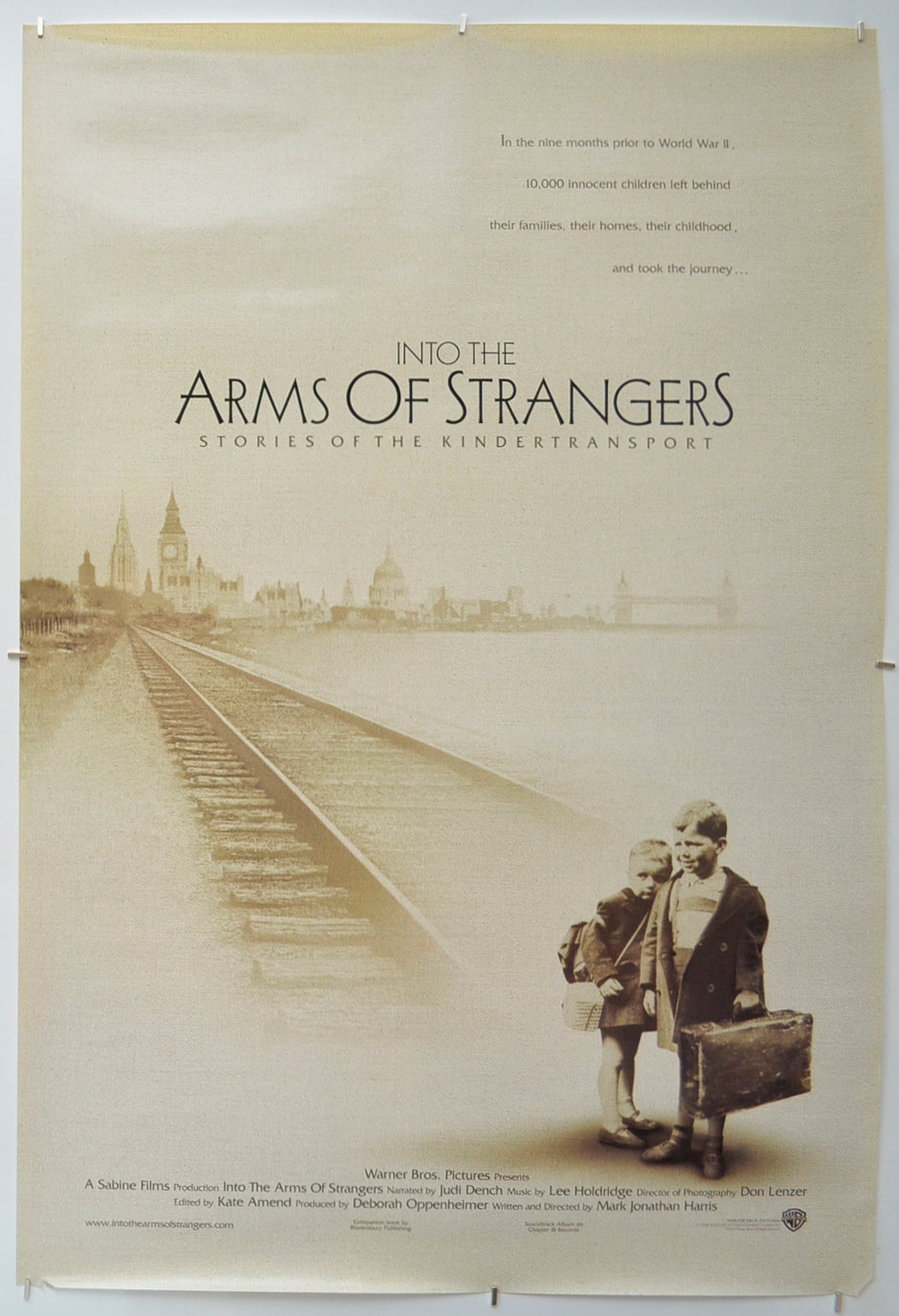 Into The Arms Of Strangers Original One Sheet Poster - Film Poster - Movie Poster