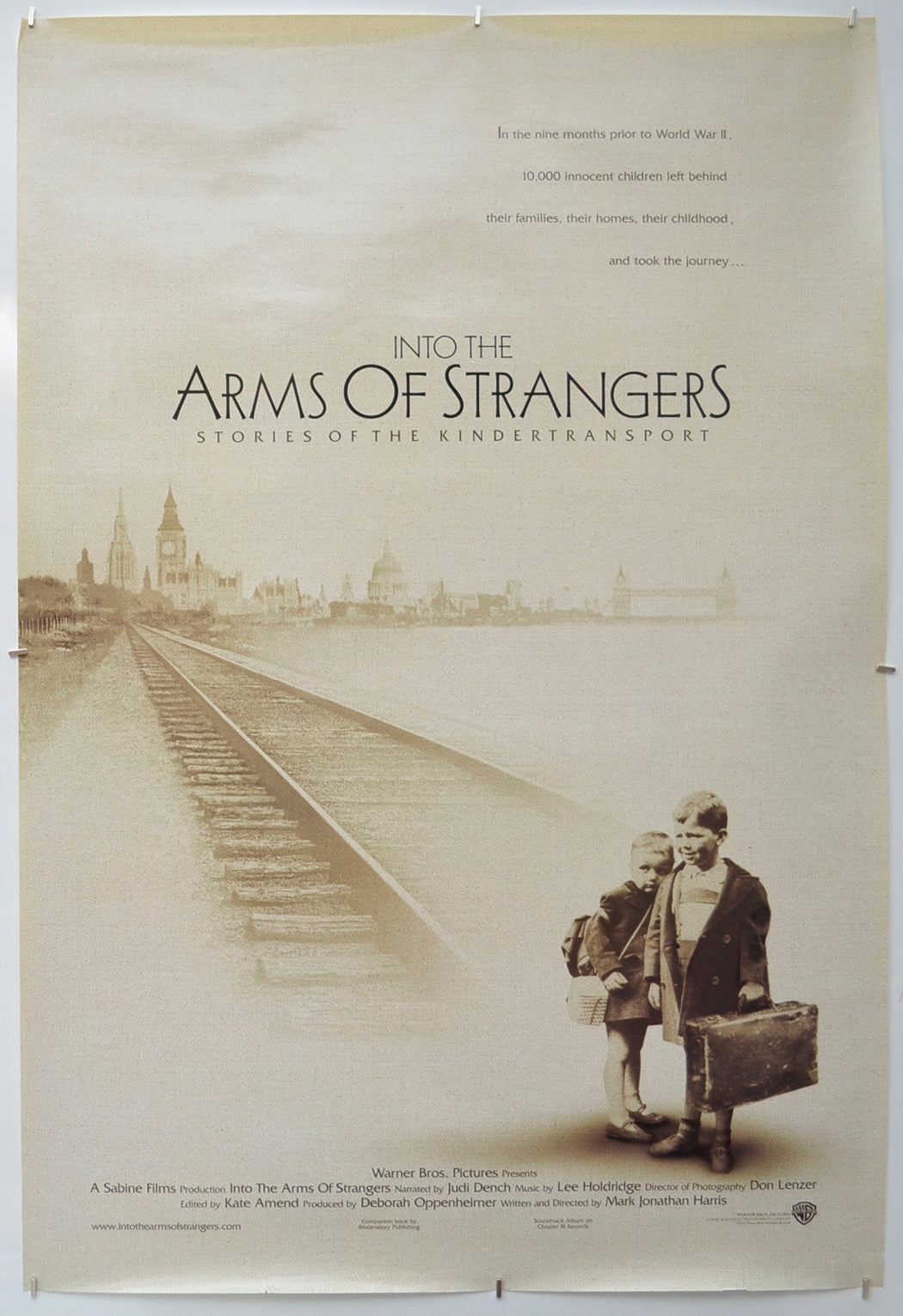 Into The Arms Of Strangers Original One Sheet Poster - Film Poster - Movie Poster