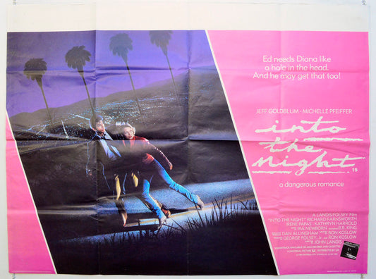 Into The Night  Original British Quad Poster - Film Poster - Movie Poster