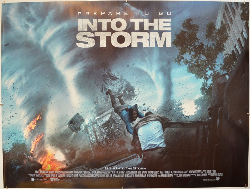 Into The Storm  (Teaser / Advance Version)   Original Quad Poster - Film Poster - Movie Poster