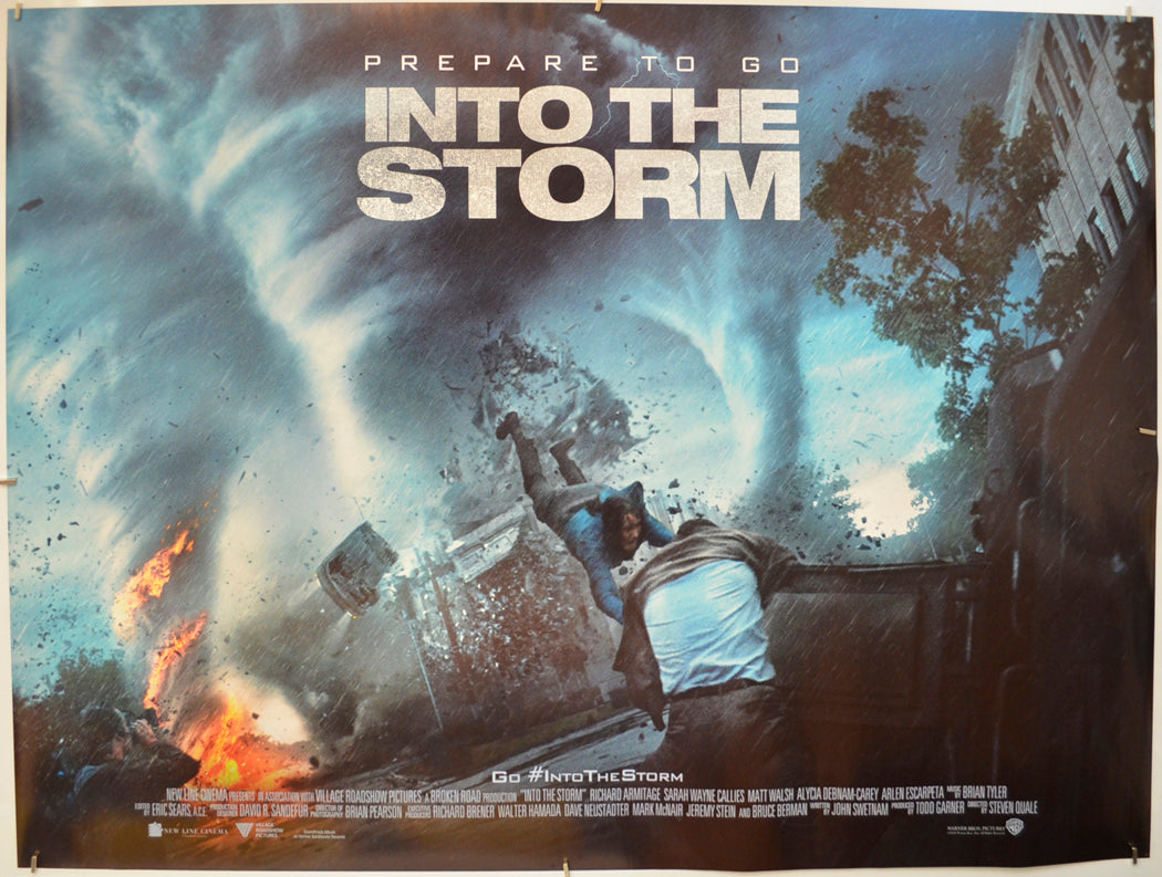 Into The Storm  (Teaser / Advance Version)   Original Quad Poster - Film Poster - Movie Poster