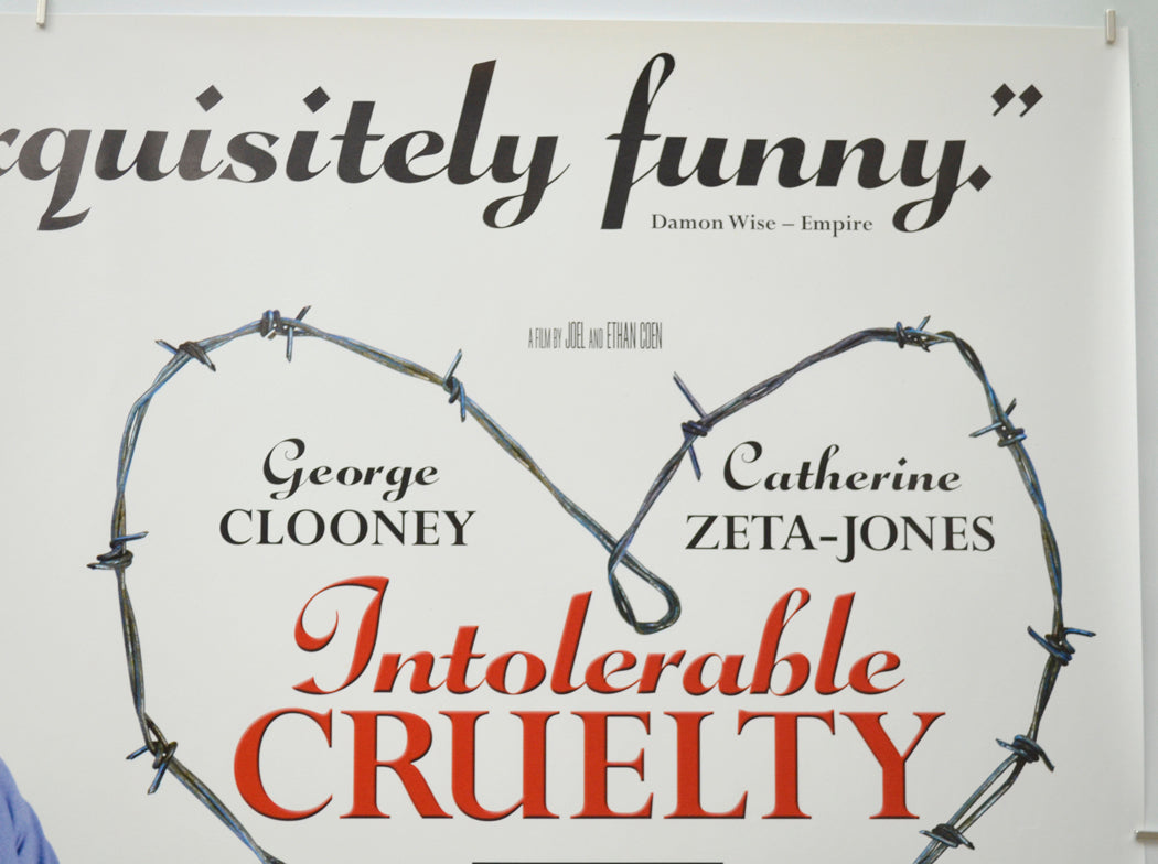 INTOLERABLE CRUELTY (Top Right) Cinema Quad Movie Poster 