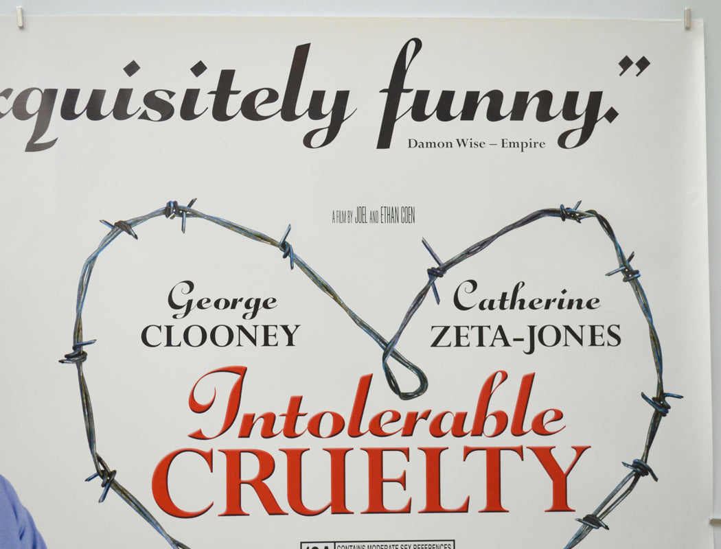 INTOLERABLE CRUELTY (Top Right) Cinema Quad Movie Poster 