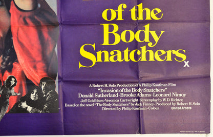 INVASION OF THE BODY SNATCHERS (Bottom Right) Cinema Quad Movie Poster 