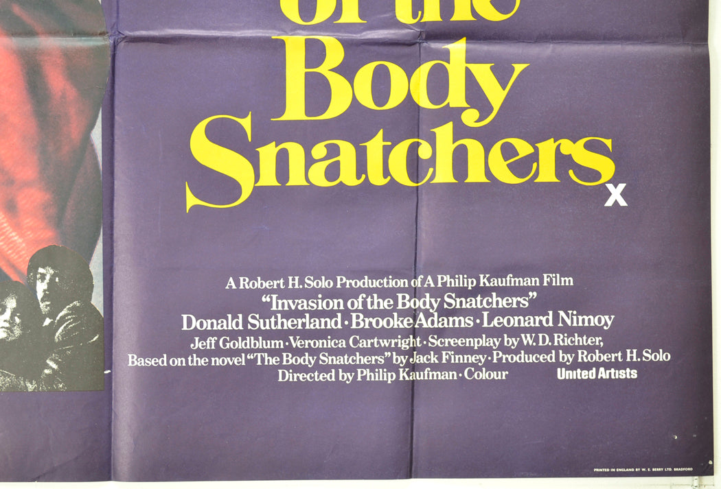 INVASION OF THE BODY SNATCHERS (Bottom Right) Cinema Quad Movie Poster 