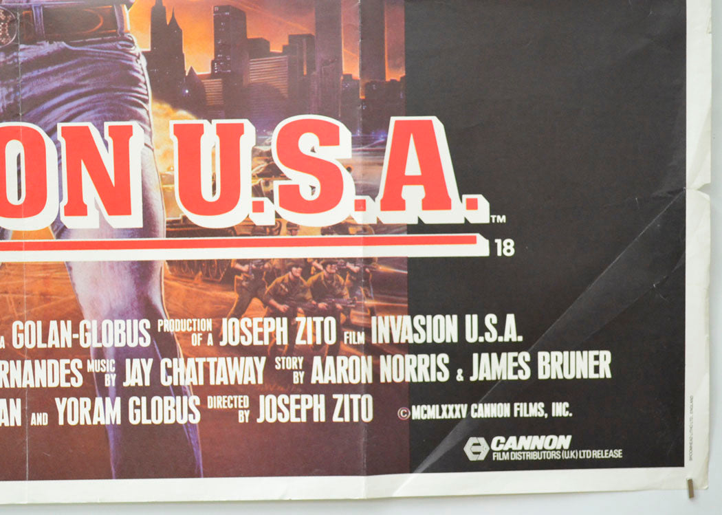 INVASION USA (Bottom Right) Cinema Quad Movie Poster 