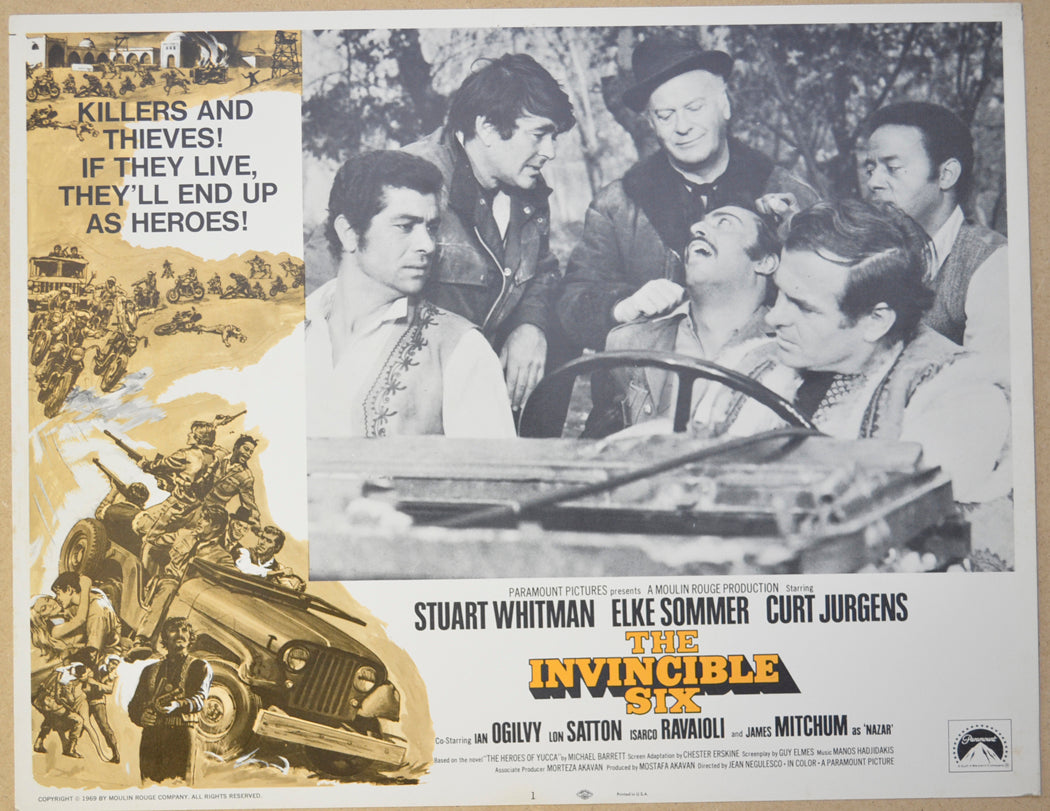 THE INVINCIBLE SIX (Card 1) Cinema Lobby Card Set 