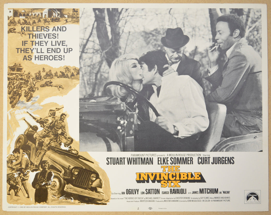 THE INVINCIBLE SIX (Card 2) Cinema Lobby Card Set 