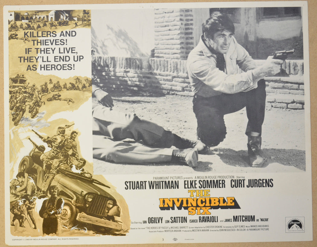 THE INVINCIBLE SIX (Card 3) Cinema Lobby Card Set 