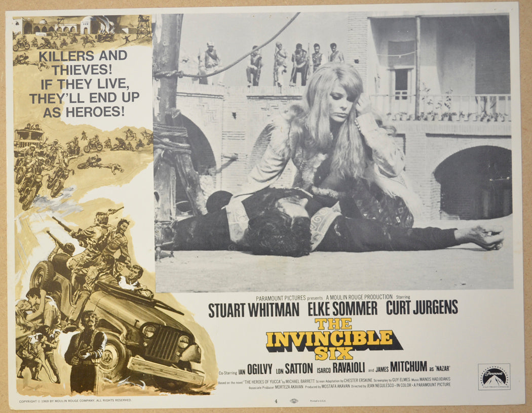 THE INVINCIBLE SIX (Card 4) Cinema Lobby Card Set 