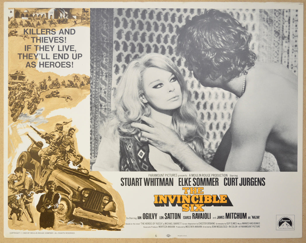 THE INVINCIBLE SIX (Card 6) Cinema Lobby Card Set 