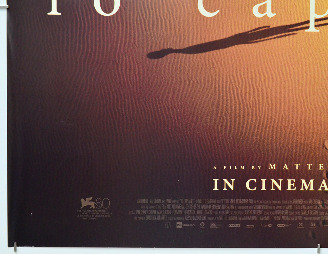 Io Capitano (Bottom Left) Cinema Quad Movie Poster 