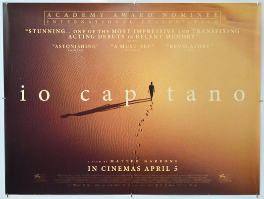 Io Capitano - Original Quad Poster - Film Poster - Movie Poster