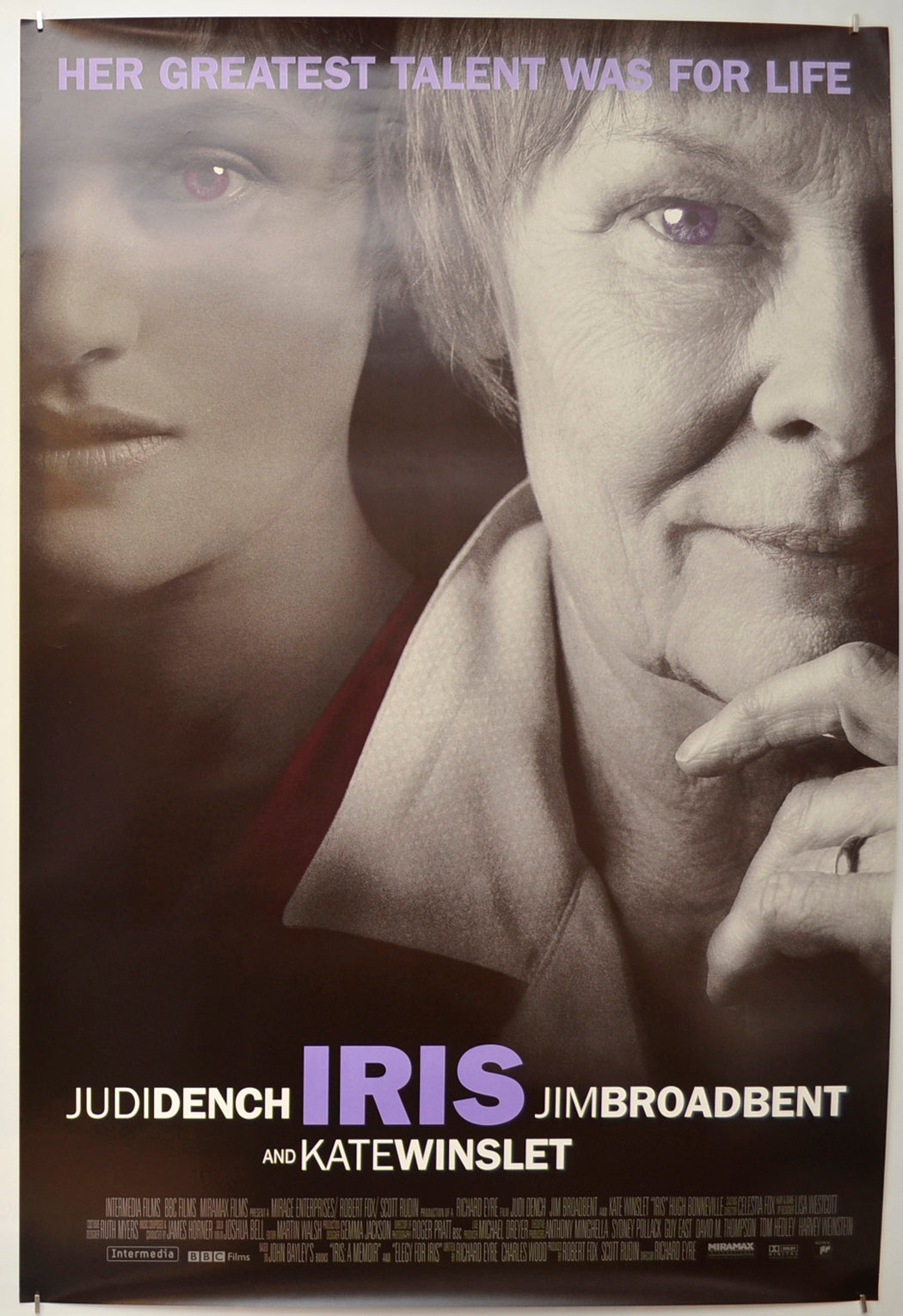 Iris Original One Sheet Poster - Film Poster - Movie Poster  