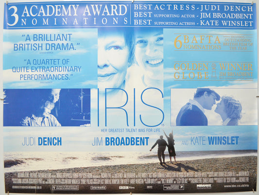 Iris Original Quad Poster - Film Poster - Movie Poster