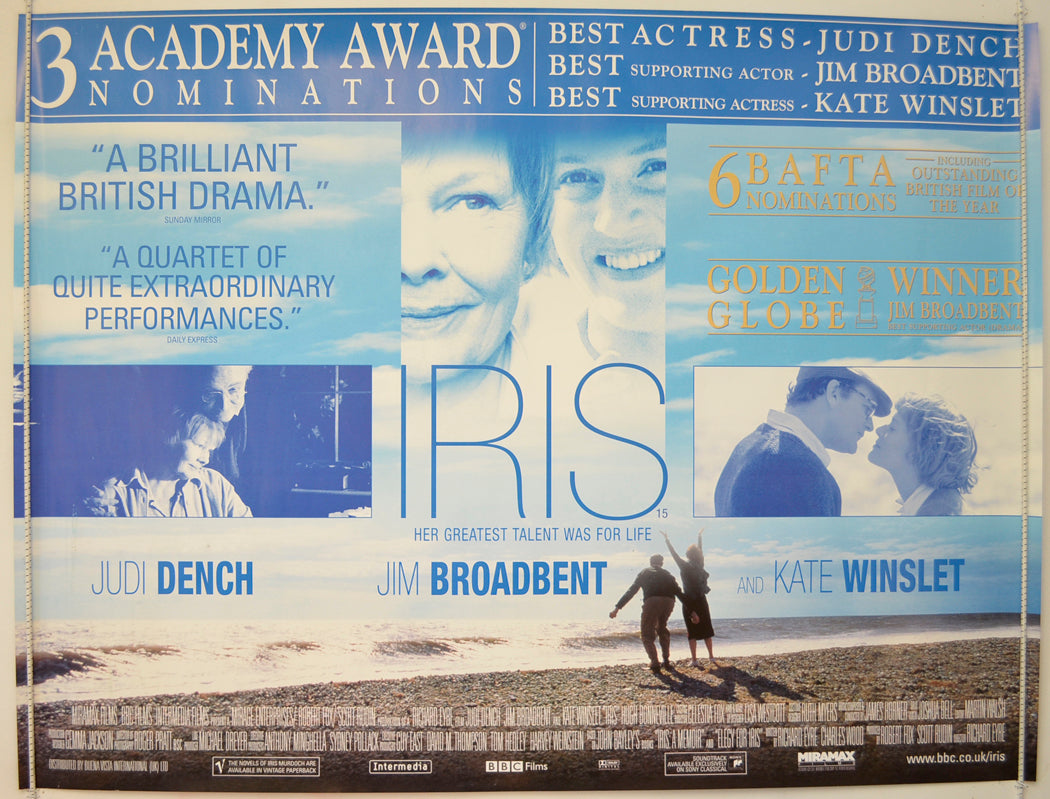 Iris   Original Quad Poster - Film Poster - Movie Poster 